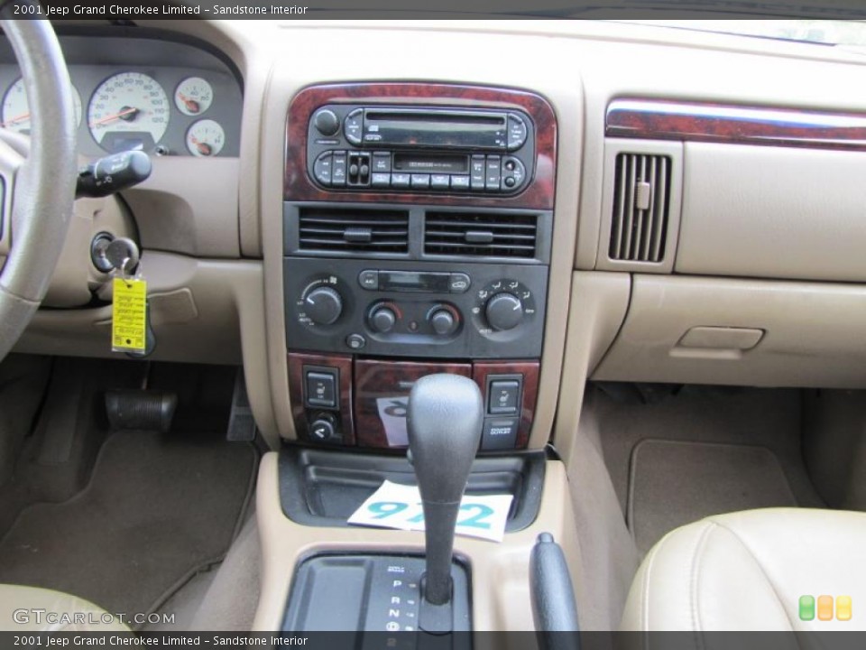 Sandstone Interior Controls for the 2001 Jeep Grand Cherokee Limited #48418924