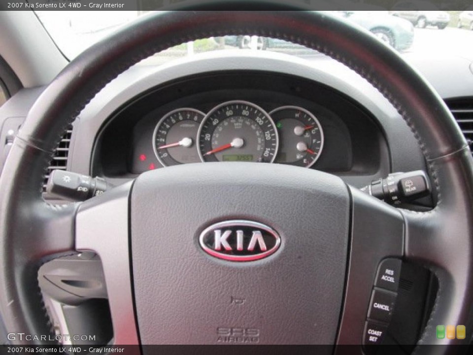 Gray Interior Steering Wheel for the 2007 Kia Sorento LX 4WD #48419143