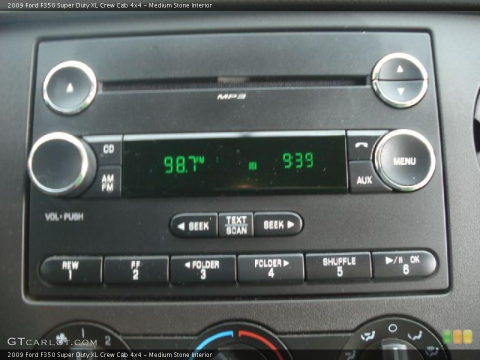 Medium Stone Interior Controls for the 2009 Ford F350 Super Duty XL Crew Cab 4x4 #48419776