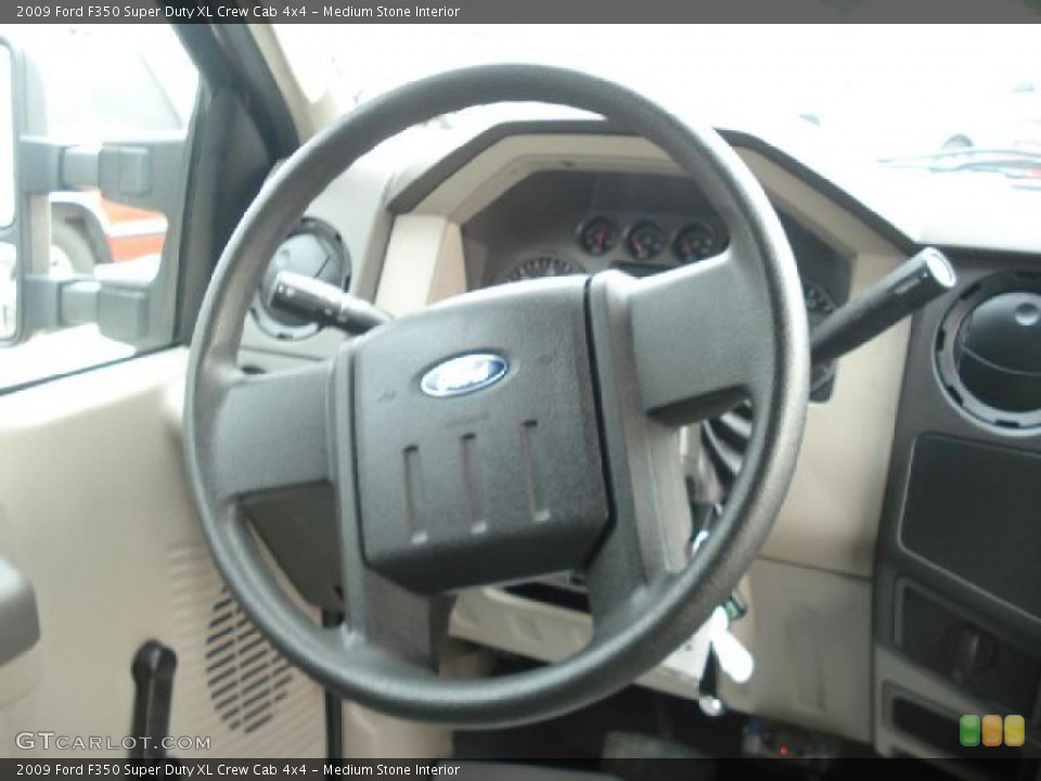 Medium Stone Interior Steering Wheel for the 2009 Ford F350 Super Duty XL Crew Cab 4x4 #48419803