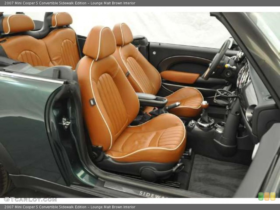 Lounge Malt Brown Interior Photo for the 2007 Mini Cooper S Convertible Sidewalk Edition #48421813