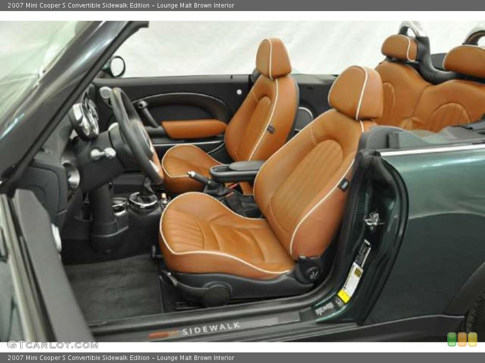 Lounge Malt Brown Interior Photo for the 2007 Mini Cooper S Convertible Sidewalk Edition #48421825