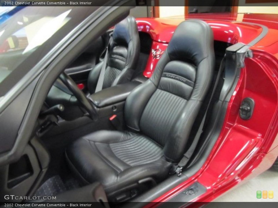 Black Interior Photo for the 2002 Chevrolet Corvette Convertible #48421945