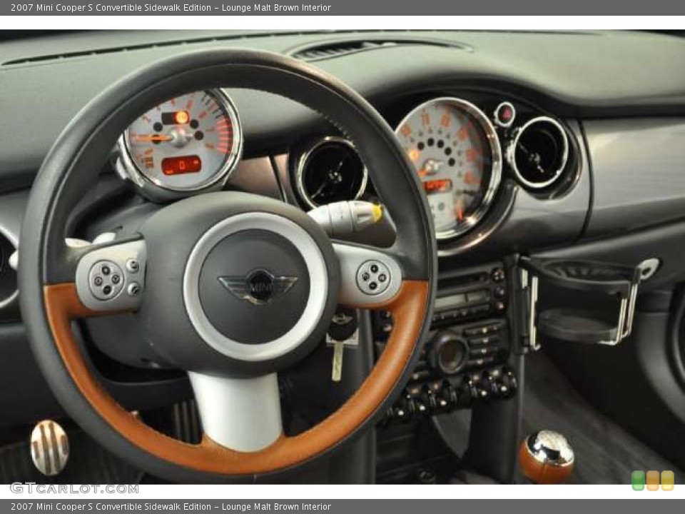 Lounge Malt Brown Interior Photo for the 2007 Mini Cooper S Convertible Sidewalk Edition #48422002