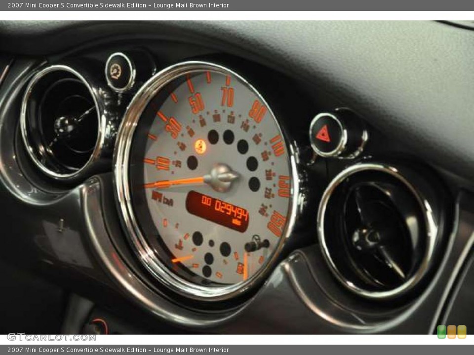 Lounge Malt Brown Interior Gauges for the 2007 Mini Cooper S Convertible Sidewalk Edition #48422017