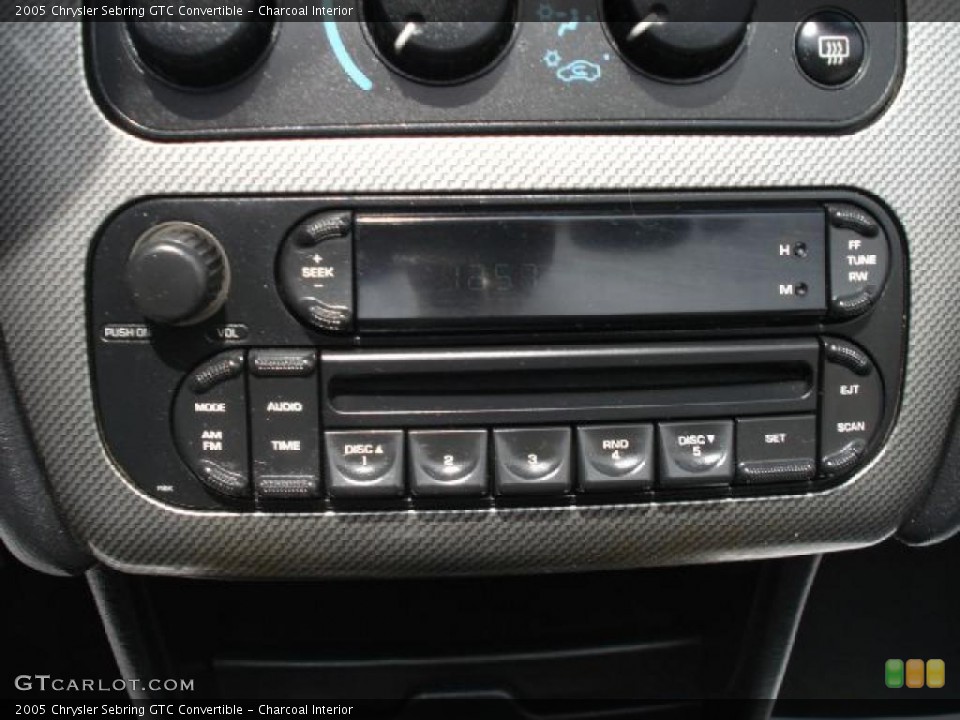Charcoal Interior Controls for the 2005 Chrysler Sebring GTC Convertible #48423115