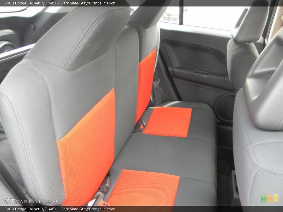 Dark Slate Gray/Orange Interior Photo for the 2008 Dodge Caliber R/T AWD #48423982