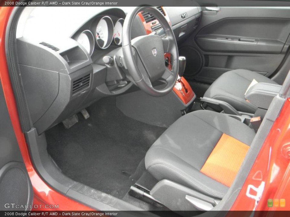 Dark Slate Gray/Orange Interior Photo for the 2008 Dodge Caliber R/T AWD #48423997