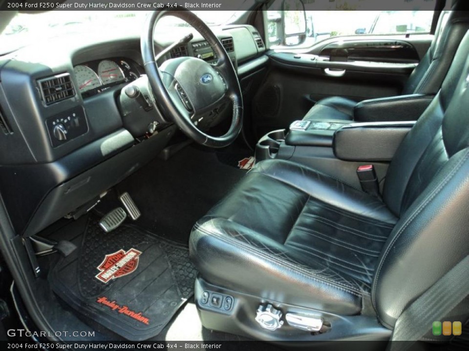 Black Interior Photo for the 2004 Ford F250 Super Duty Harley Davidson Crew Cab 4x4 #48424786