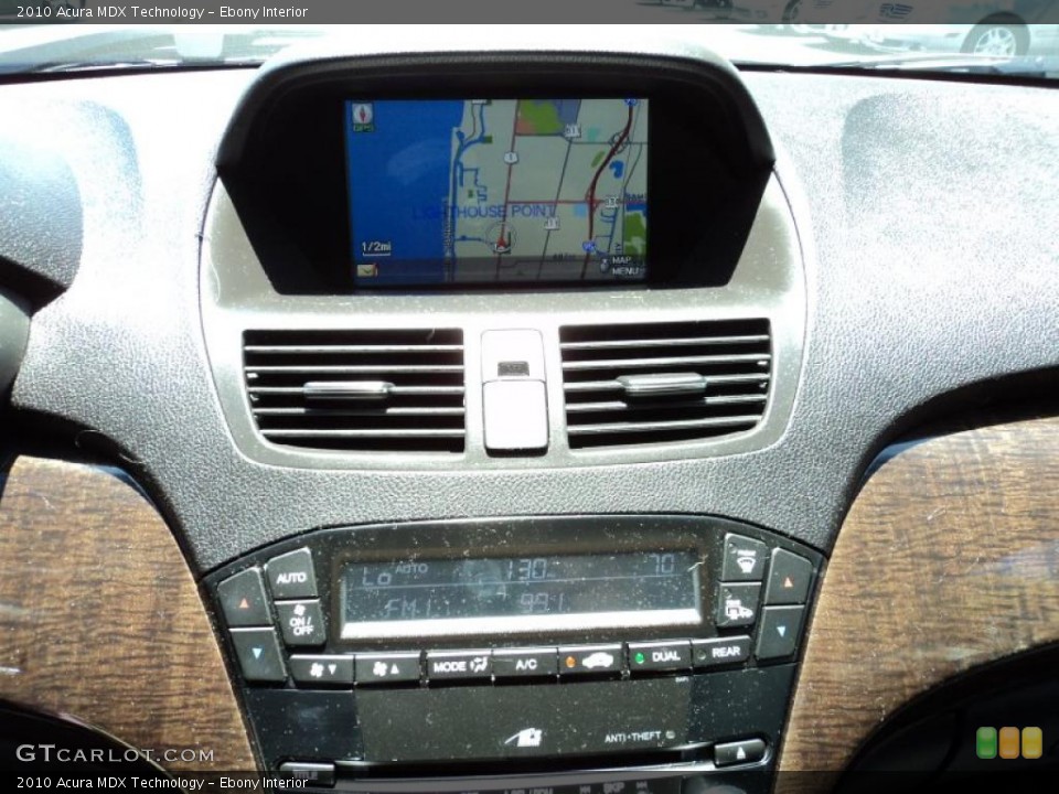 Ebony Interior Navigation for the 2010 Acura MDX Technology #48425704