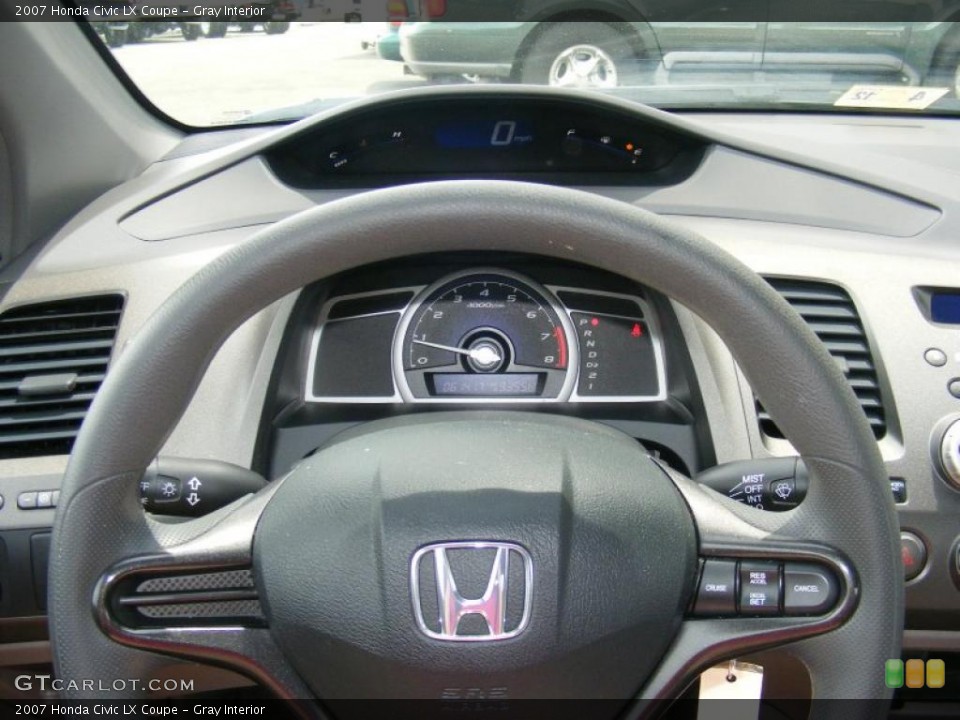 Gray Interior Gauges for the 2007 Honda Civic LX Coupe #48425965
