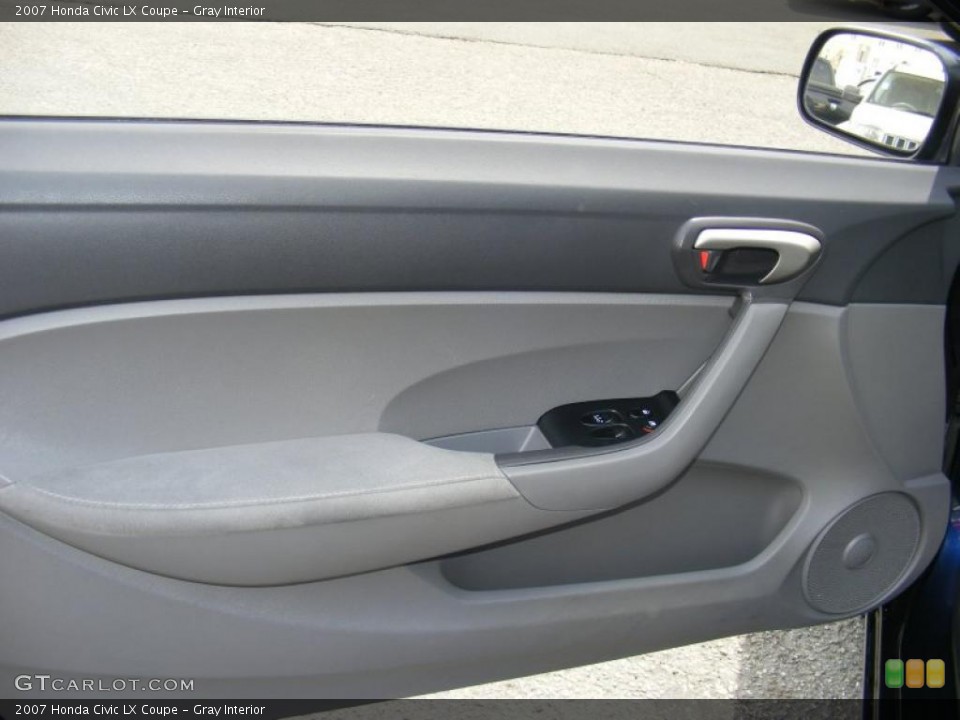 Gray Interior Door Panel for the 2007 Honda Civic LX Coupe #48426061