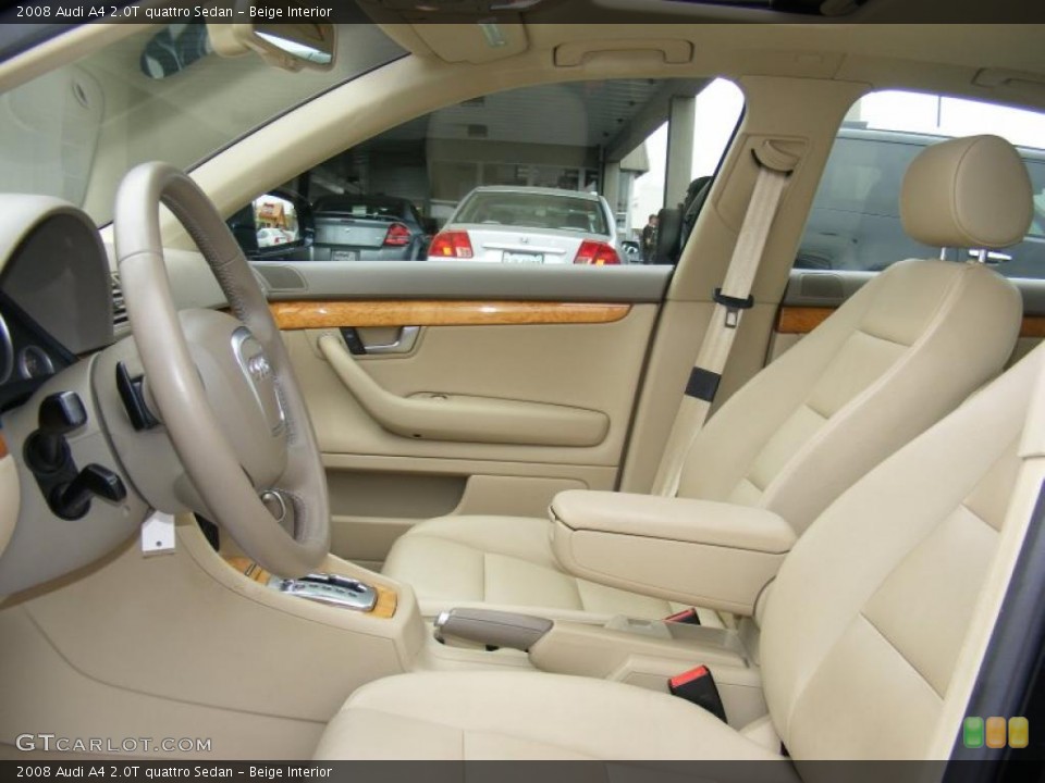 Beige Interior Photo for the 2008 Audi A4 2.0T quattro Sedan #48426436