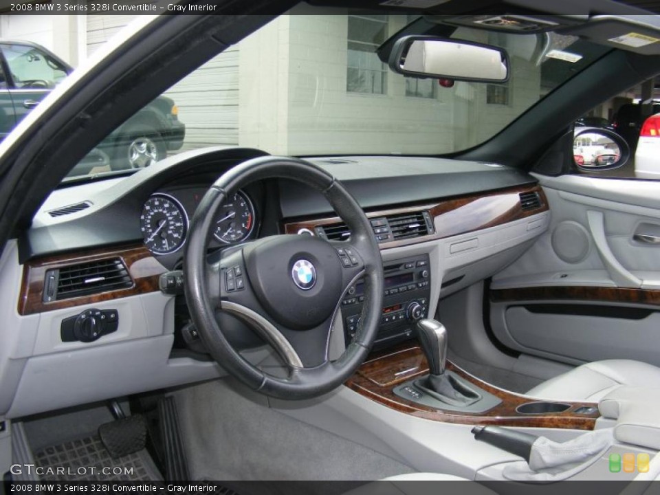Gray Interior Prime Interior for the 2008 BMW 3 Series 328i Convertible #48428896