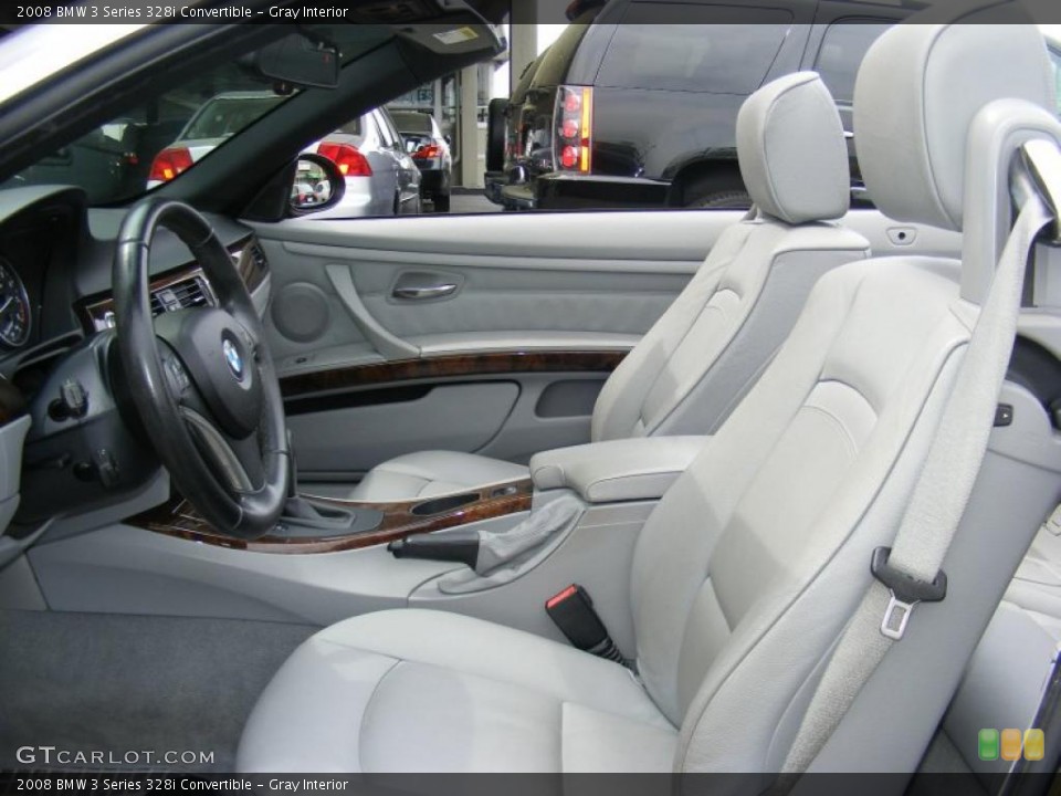 Gray Interior Photo for the 2008 BMW 3 Series 328i Convertible #48428899