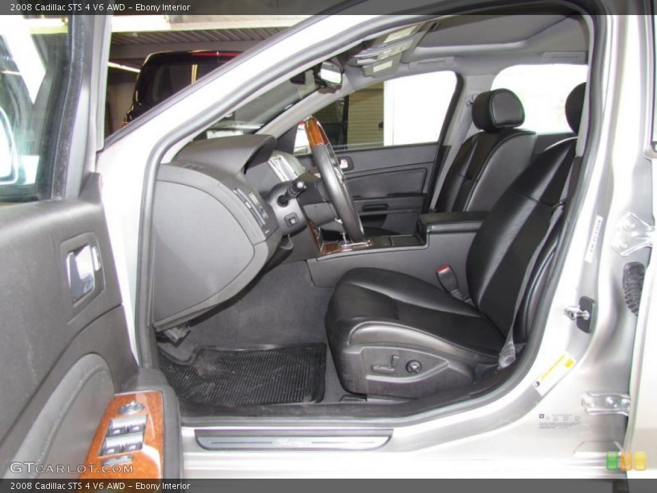 Ebony Interior Photo for the 2008 Cadillac STS 4 V6 AWD #48431703