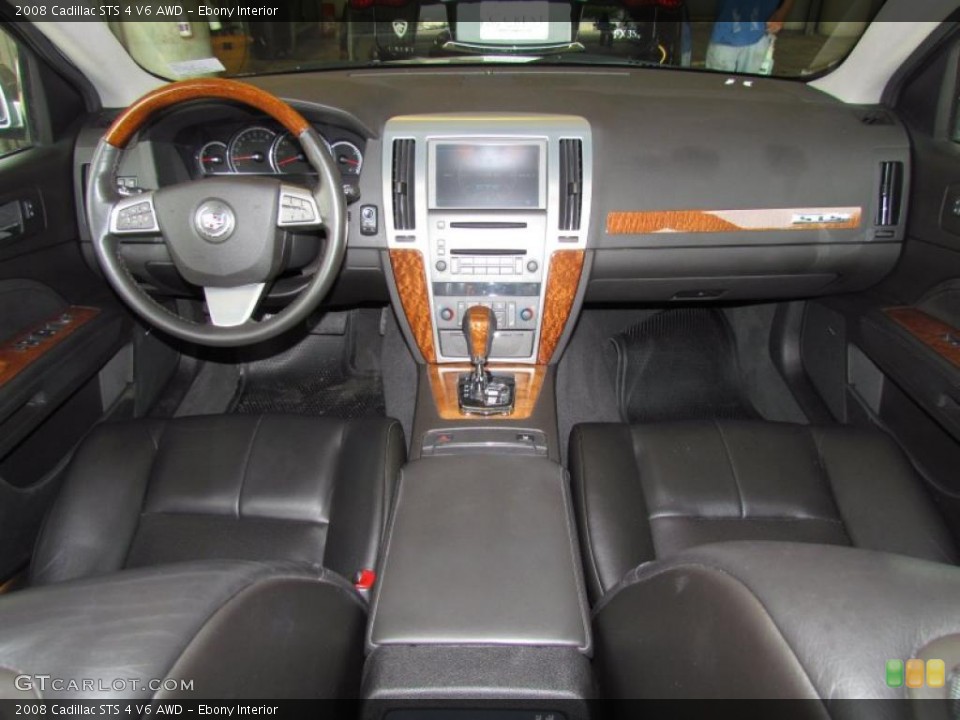 Ebony Interior Dashboard for the 2008 Cadillac STS 4 V6 AWD #48431778