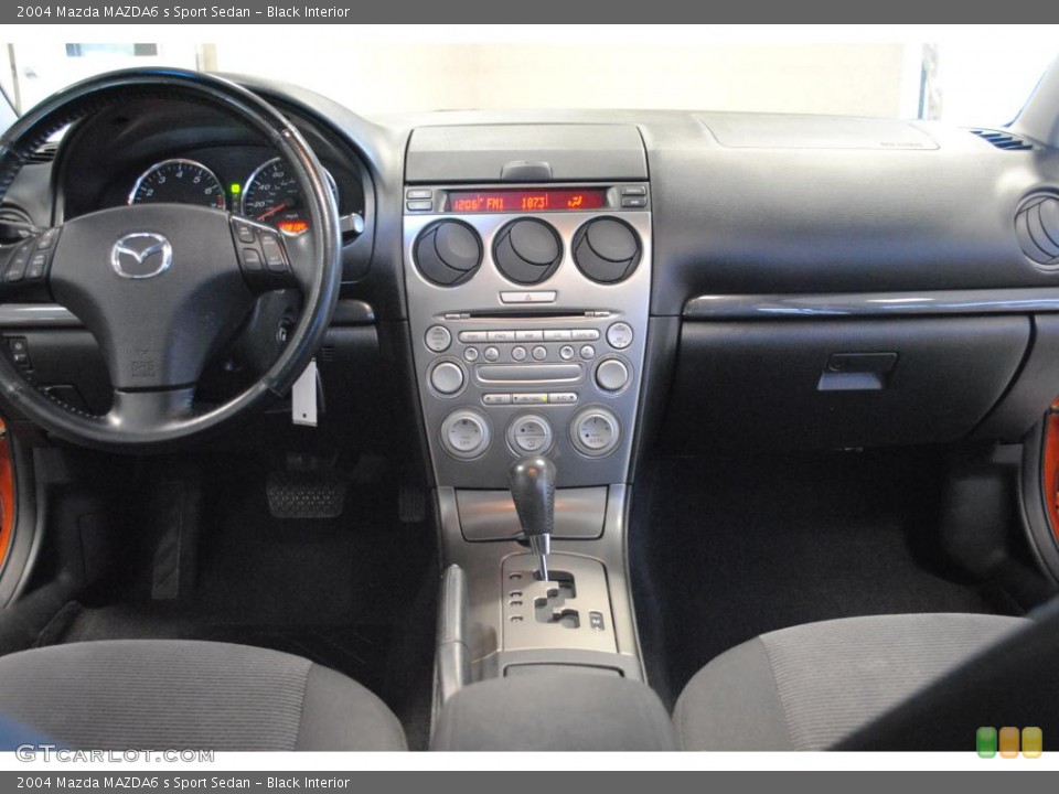 Black Interior Dashboard for the 2004 Mazda MAZDA6 s Sport Sedan #48433962