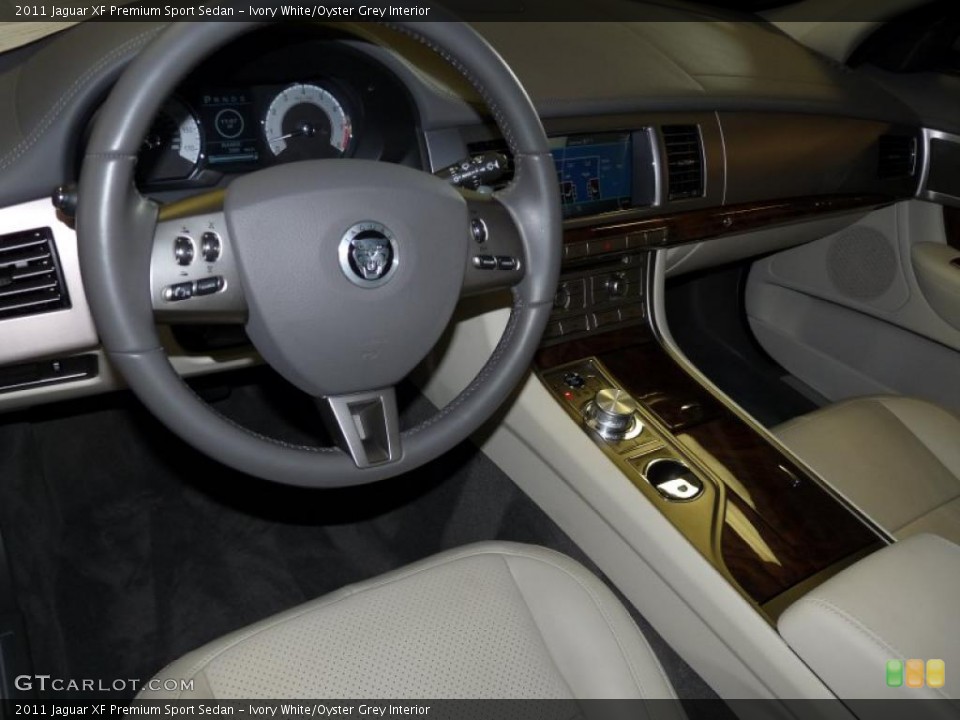 Ivory White/Oyster Grey Interior Prime Interior for the 2011 Jaguar XF Premium Sport Sedan #48434232