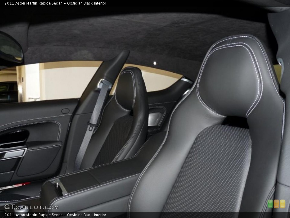 Obsidian Black Interior Photo for the 2011 Aston Martin Rapide Sedan #48436869