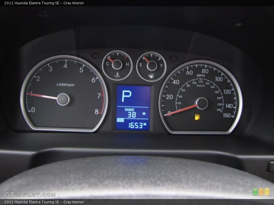 Gray Interior Gauges for the 2011 Hyundai Elantra Touring SE #48437556