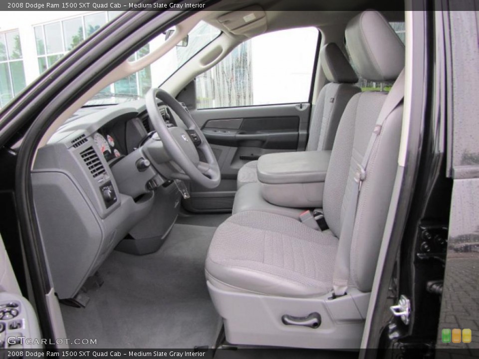 Medium Slate Gray Interior Photo for the 2008 Dodge Ram 1500 SXT Quad Cab #48439302