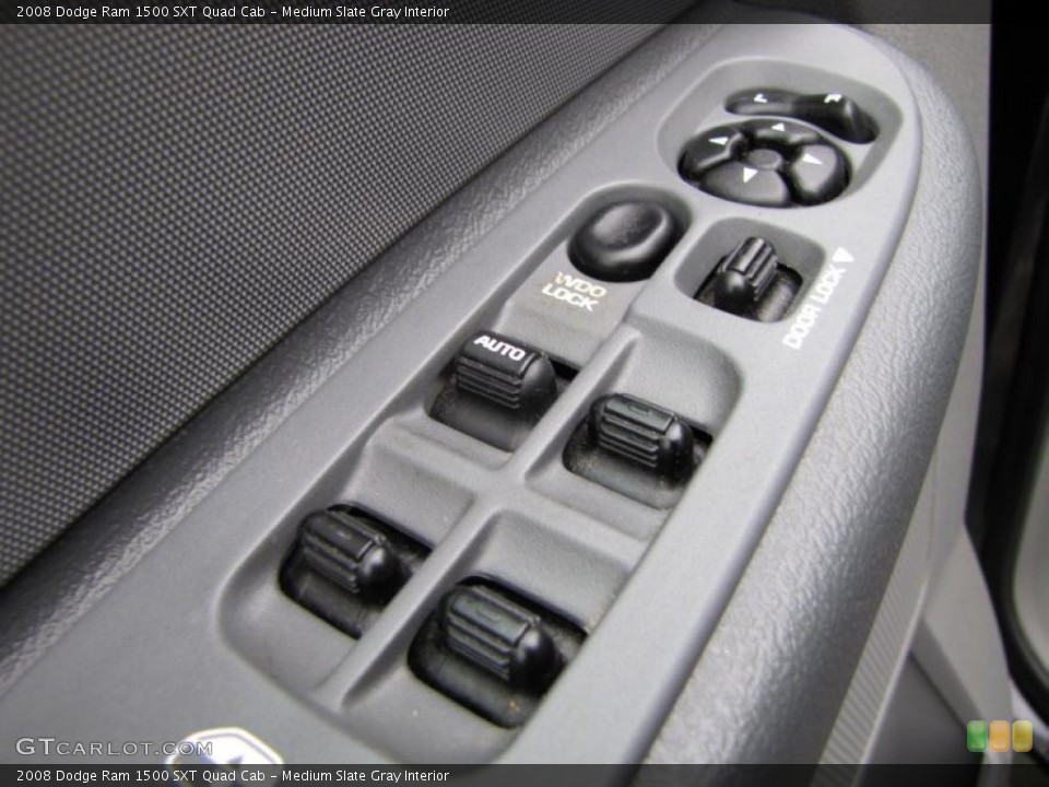 Medium Slate Gray Interior Controls for the 2008 Dodge Ram 1500 SXT Quad Cab #48439332