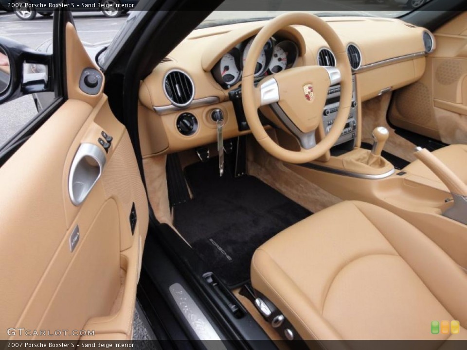 Sand Beige Interior Prime Interior for the 2007 Porsche Boxster S #48440124