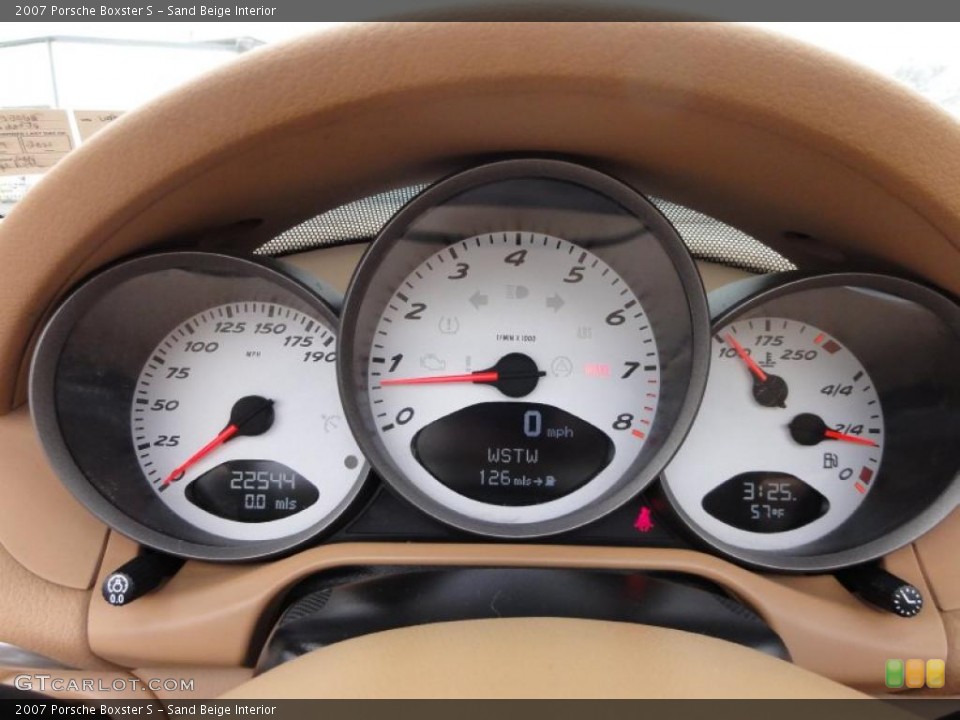 Sand Beige Interior Gauges for the 2007 Porsche Boxster S #48440397