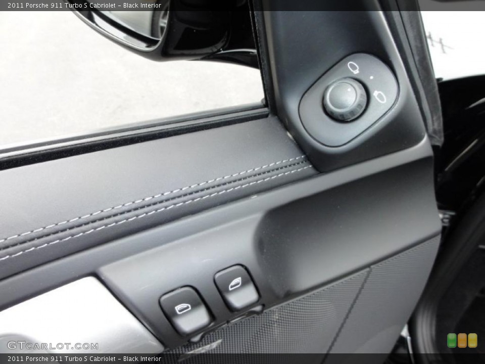 Black Interior Controls for the 2011 Porsche 911 Turbo S Cabriolet #48440724