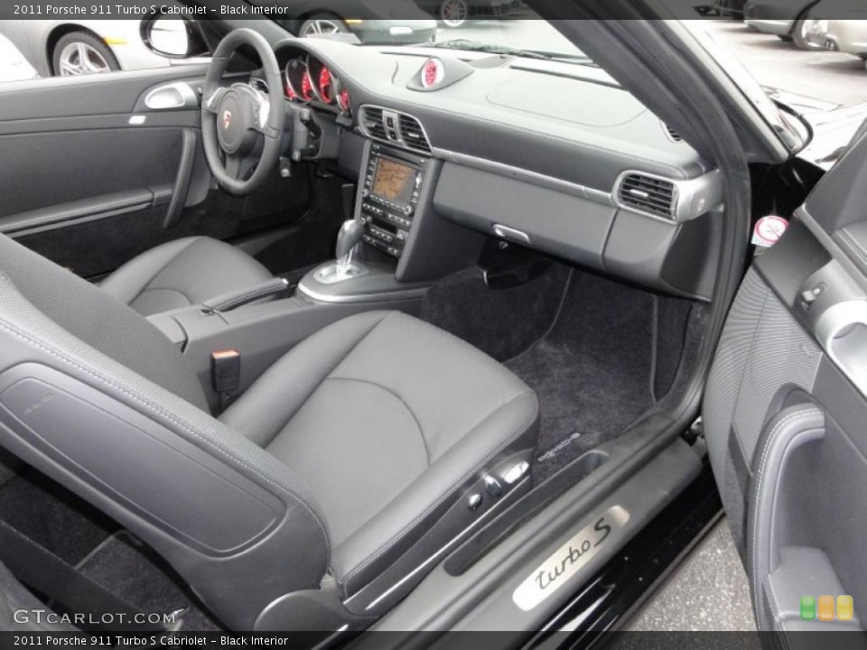 Black Interior Photo for the 2011 Porsche 911 Turbo S Cabriolet #48440769