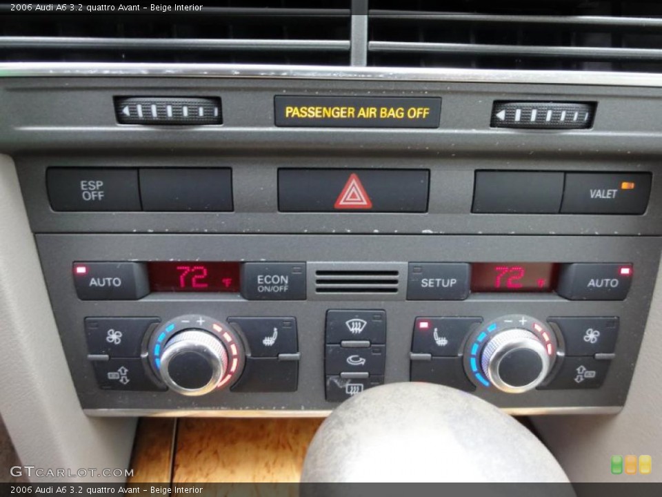 Beige Interior Controls for the 2006 Audi A6 3.2 quattro Avant #48441741