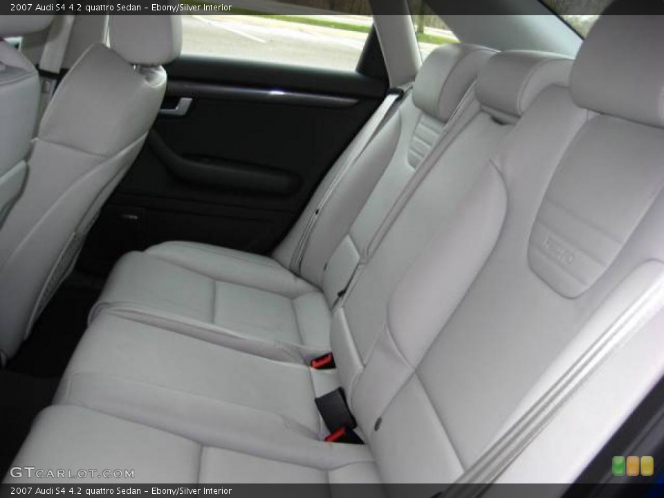 Ebony/Silver Interior Photo for the 2007 Audi S4 4.2 quattro Sedan #48442833