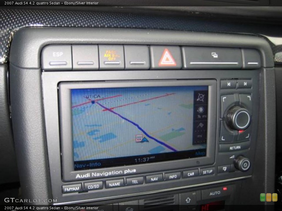 Ebony/Silver Interior Navigation for the 2007 Audi S4 4.2 quattro Sedan #48442875