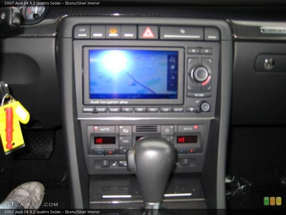 Ebony/Silver Interior Controls for the 2007 Audi S4 4.2 quattro Sedan #48442890
