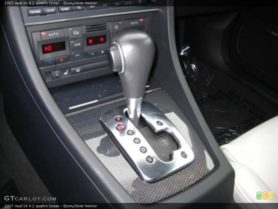 Ebony/Silver Interior Transmission for the 2007 Audi S4 4.2 quattro Sedan #48442908