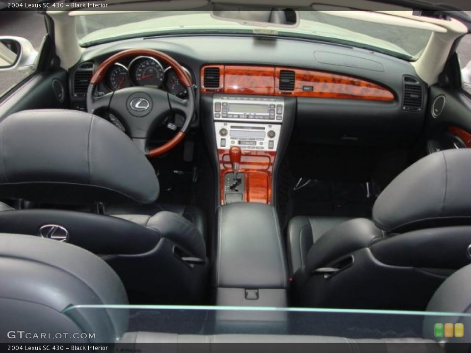 Black Interior Dashboard for the 2004 Lexus SC 430 #48443719