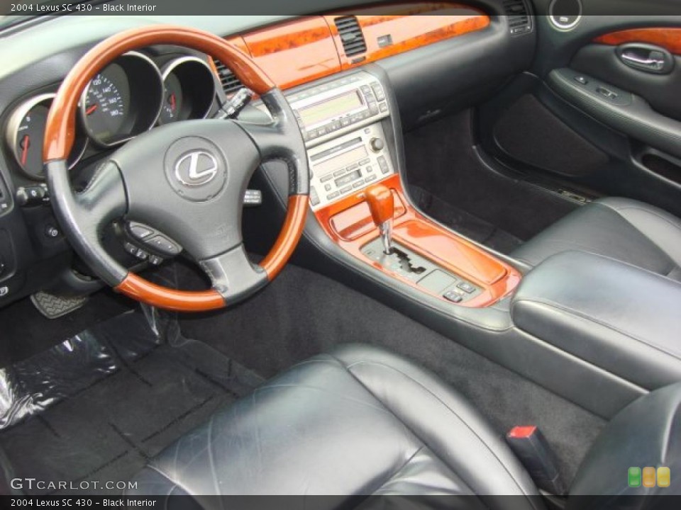 Black Interior Prime Interior for the 2004 Lexus SC 430 #48443736
