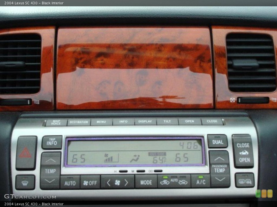 Black Interior Controls for the 2004 Lexus SC 430 #48443793