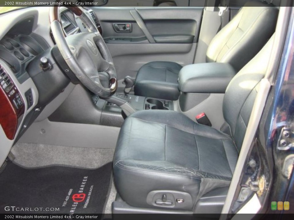 Gray 2002 Mitsubishi Montero Interiors