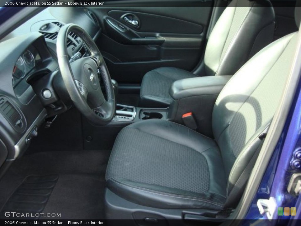 Ebony Black Interior Photo for the 2006 Chevrolet Malibu SS Sedan #48446778