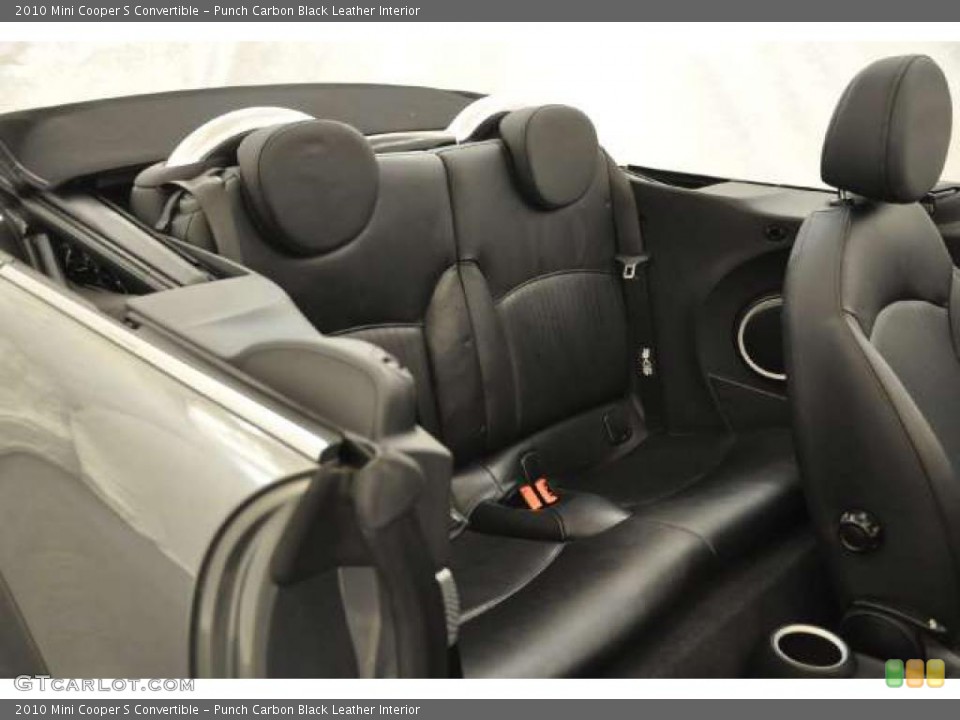 Punch Carbon Black Leather Interior Photo for the 2010 Mini Cooper S Convertible #48446823