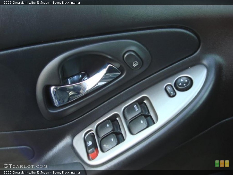 Ebony Black Interior Controls for the 2006 Chevrolet Malibu SS Sedan #48446832