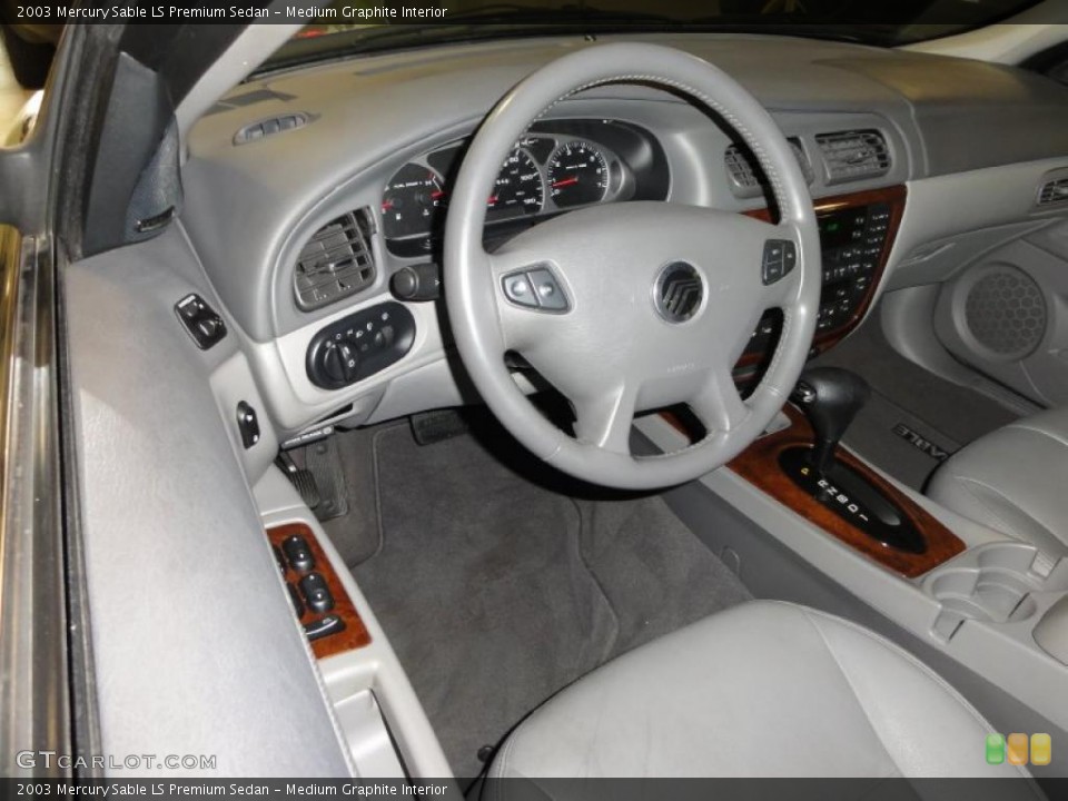 Medium Graphite Interior Photo for the 2003 Mercury Sable LS Premium Sedan #48448056
