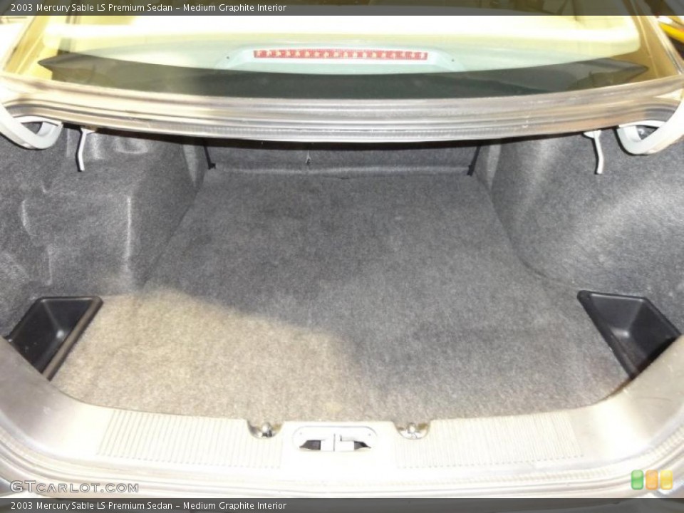 Medium Graphite Interior Trunk for the 2003 Mercury Sable LS Premium Sedan #48448239