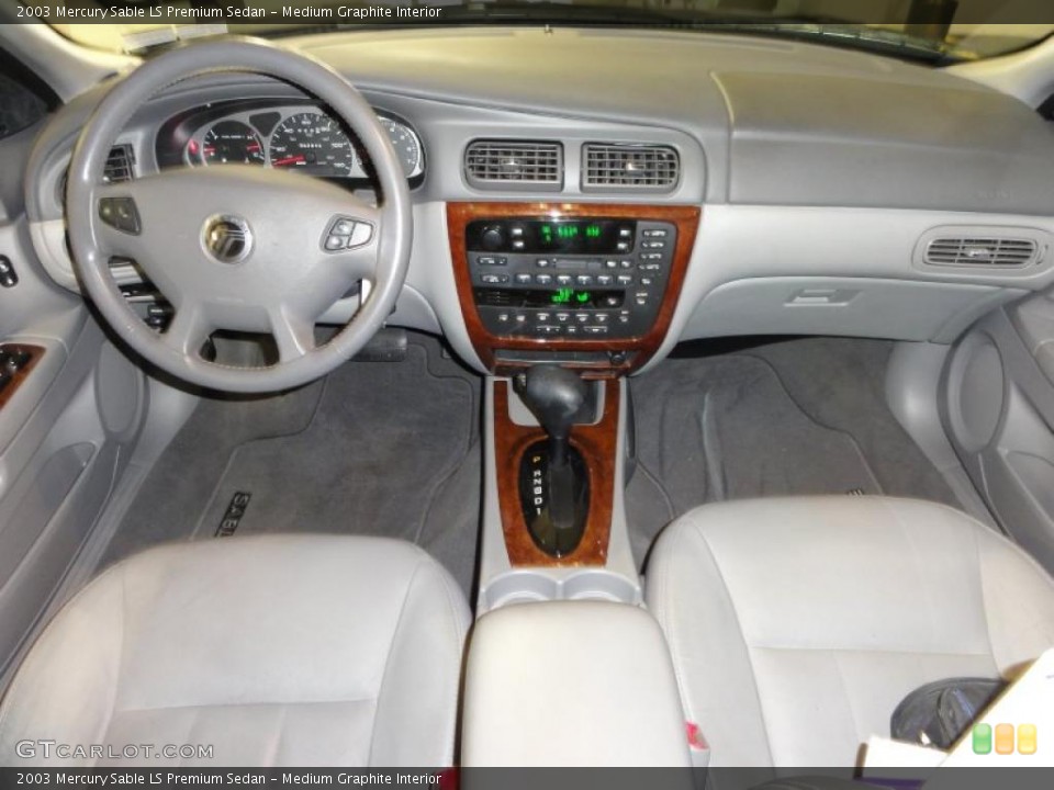 Medium Graphite Interior Dashboard for the 2003 Mercury Sable LS Premium Sedan #48448284