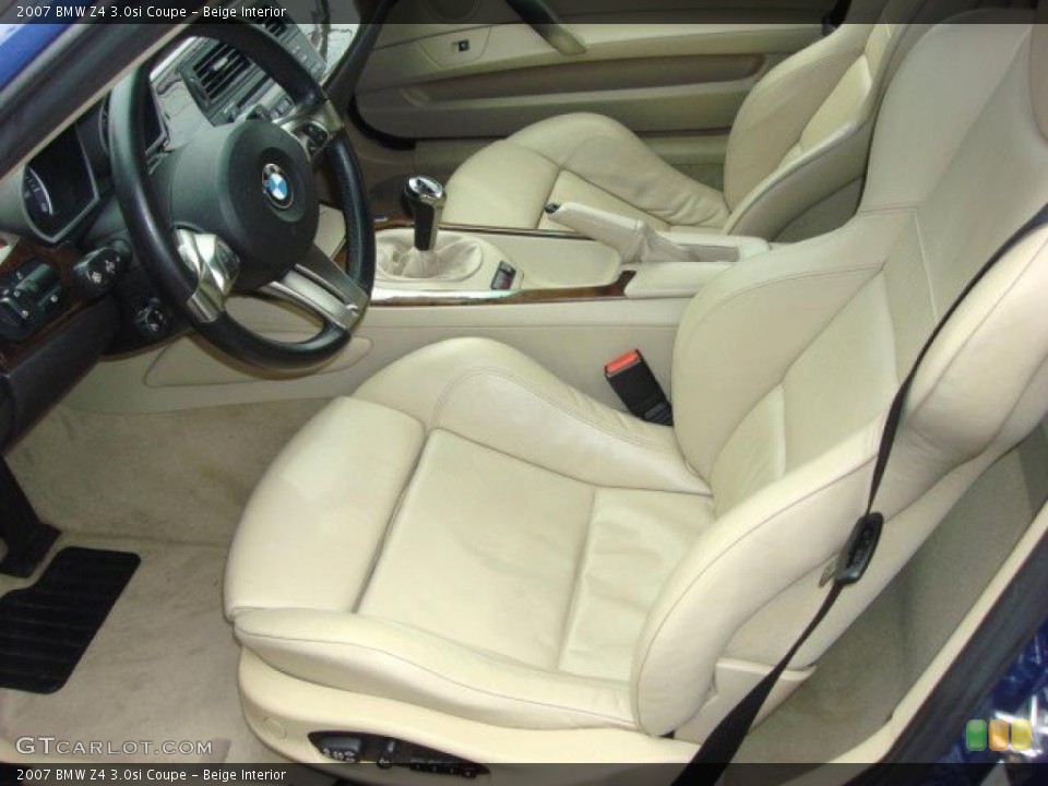 Beige Interior Photo for the 2007 BMW Z4 3.0si Coupe #48449124