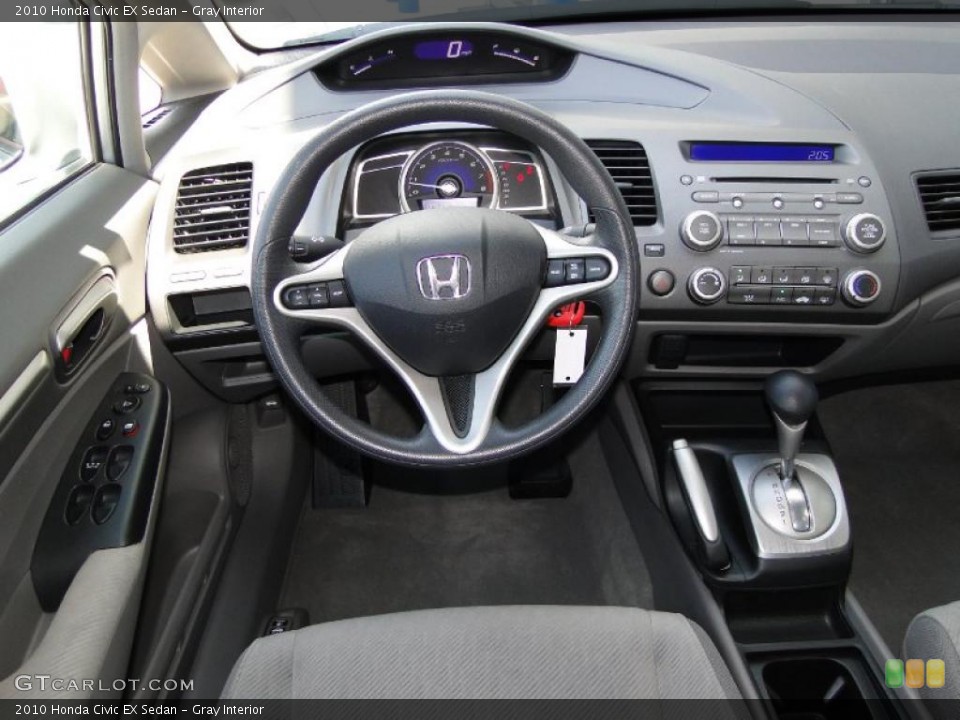 Gray Interior Dashboard for the 2010 Honda Civic EX Sedan #48451533