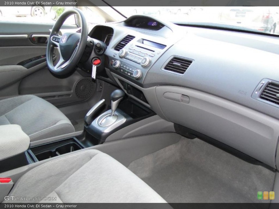 Gray Interior Dashboard for the 2010 Honda Civic EX Sedan #48451570