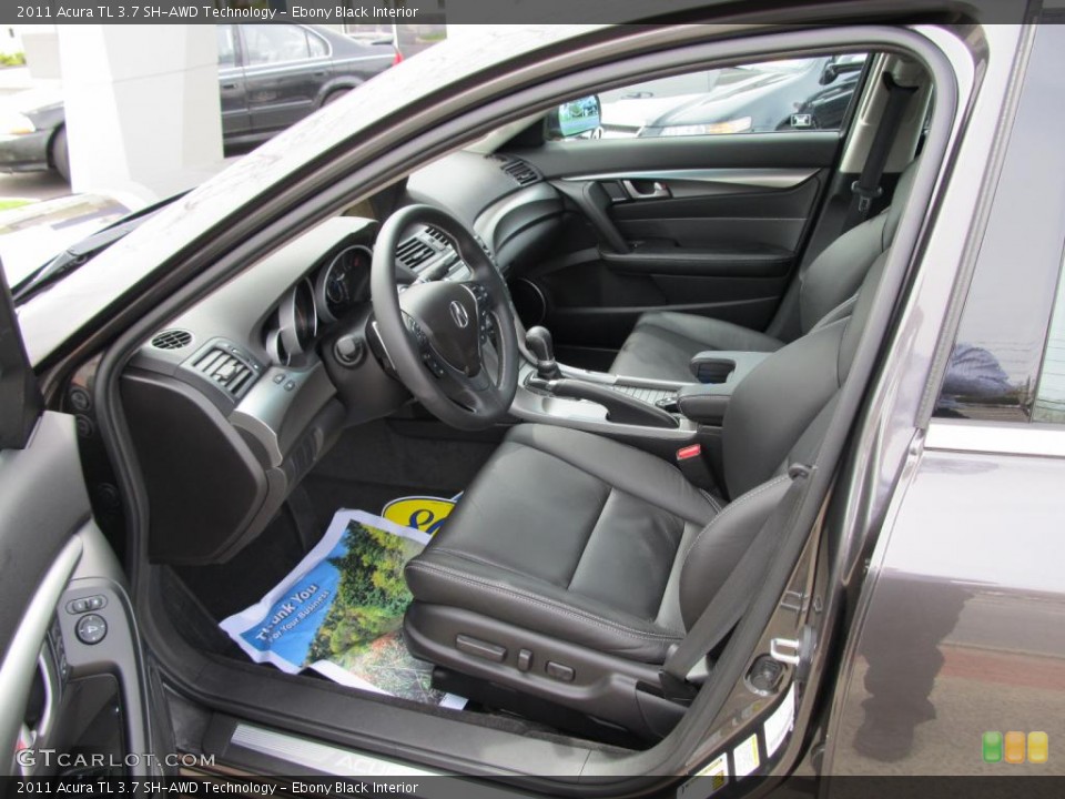 Ebony Black Interior Photo for the 2011 Acura TL 3.7 SH-AWD Technology #48453649